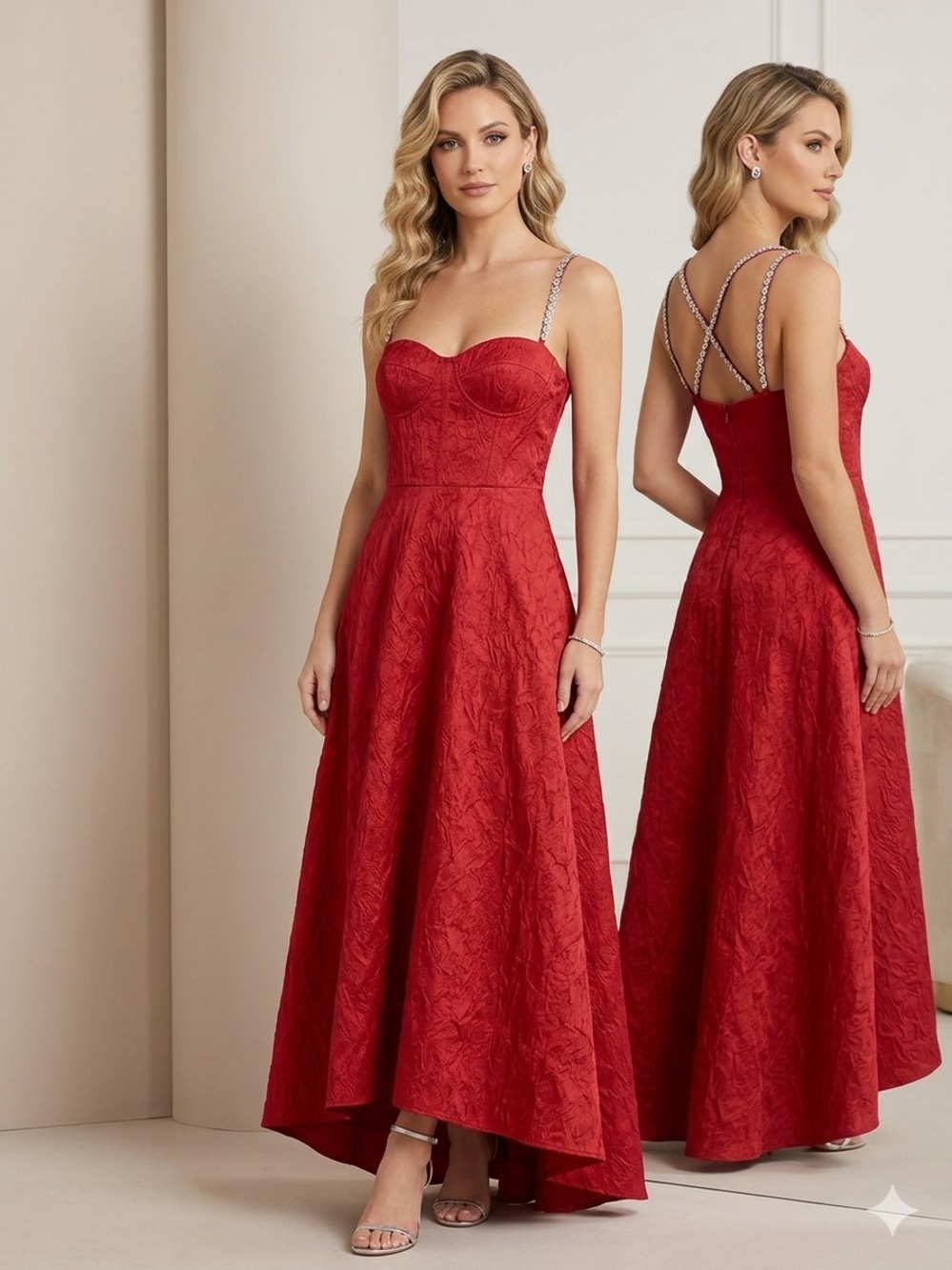 Chou Chou Women’s Dress Chic Strapless Red Dress
“Be simple yet‎ Elegant”